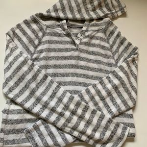 Girls SO hooded striped long sleeve size 10.